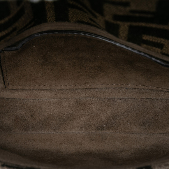 Pre-Loved Fendi Zucca Canvas FF 1974 Phone Baguette - Picture 4 of 7